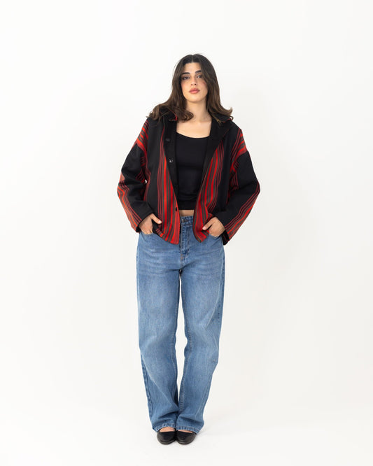 Double - faced Majdalawi Suede Jacket - Deerah