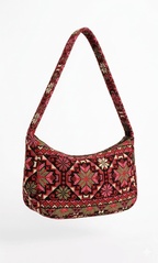 Embroidered Baguette Bag - Deerah