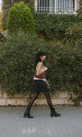 Embroidered Baguette Bag - Deerah
