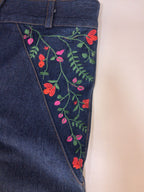 Embroidered Jeans - Deerah closeup front