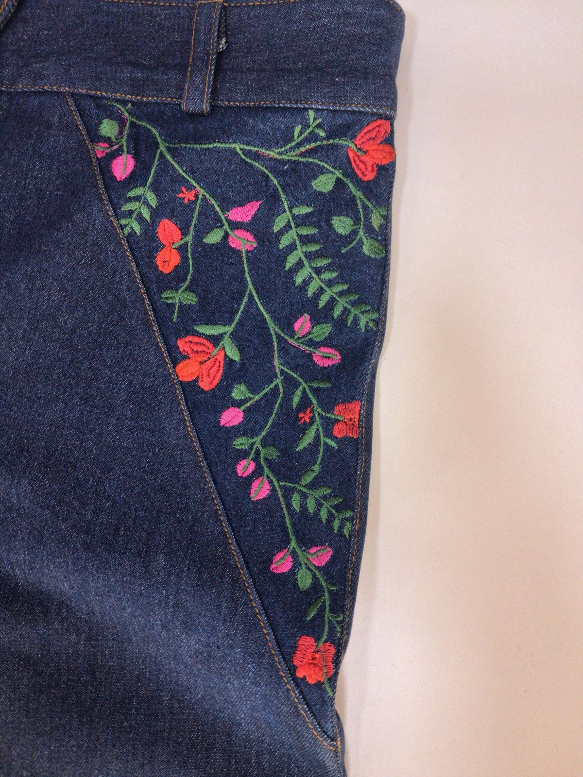 Embroidered Jeans - Deerah closeup front