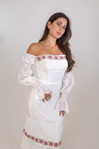 Floral Velvet Bridal Dress - Deerah