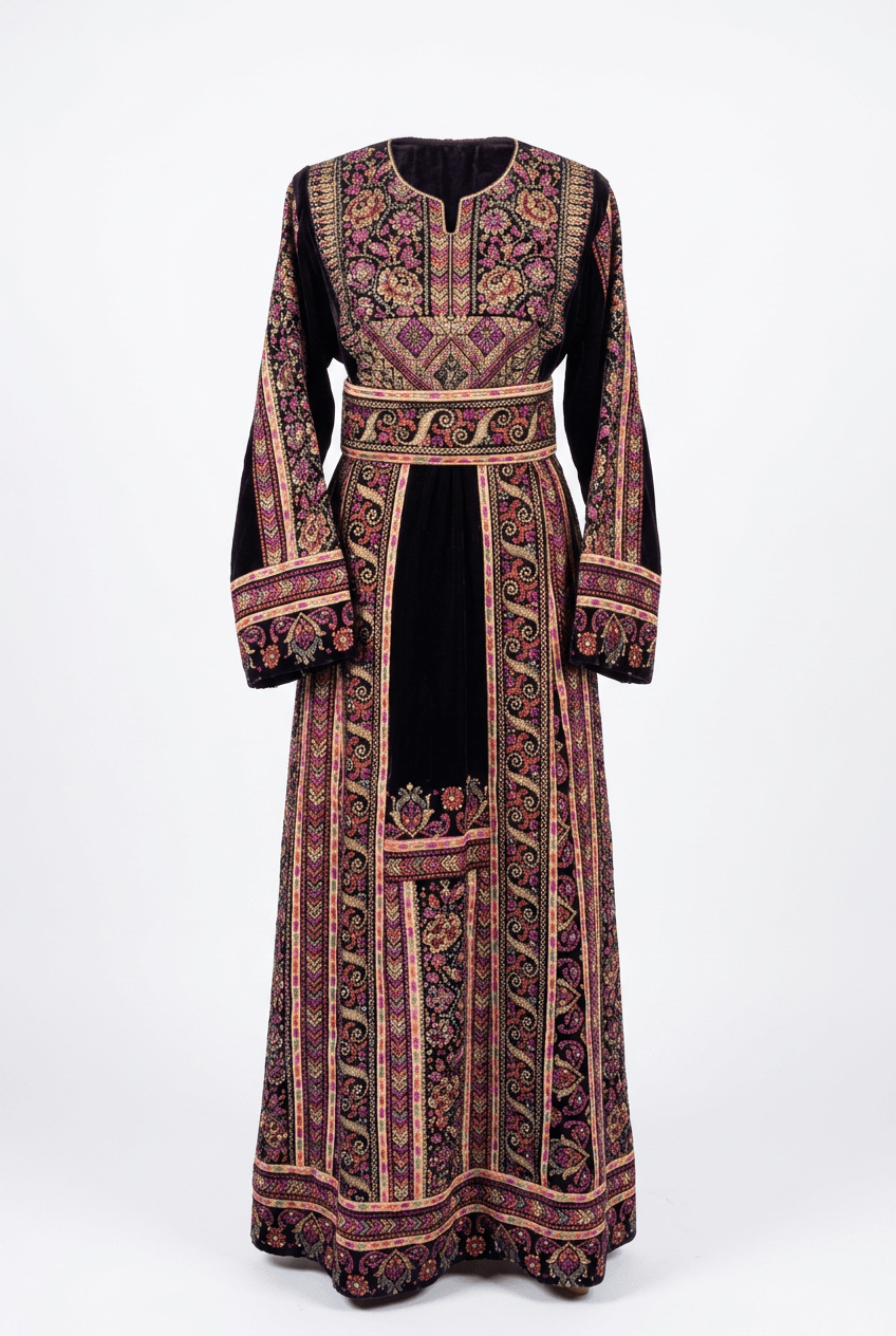 Floral Velvet Thobe Deerah