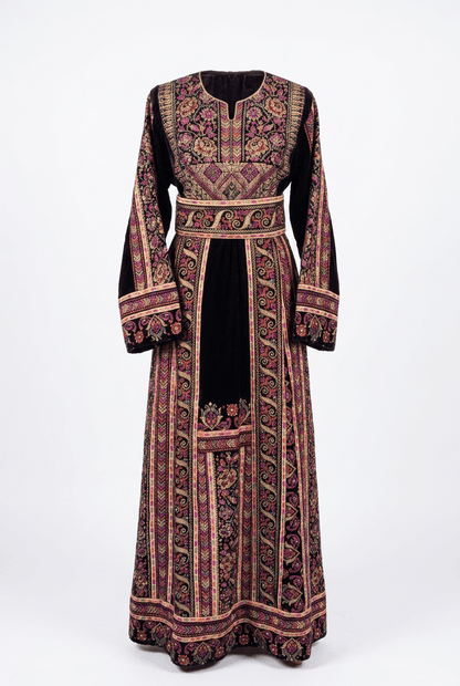 Floral Velvet Thobe Deerah