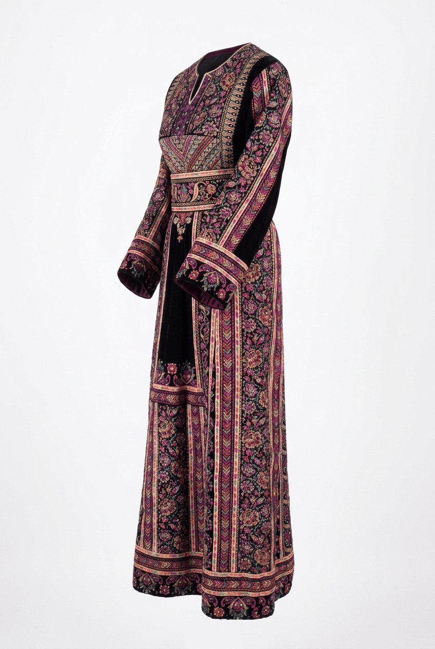 Floral Velvet Thobe Deerah