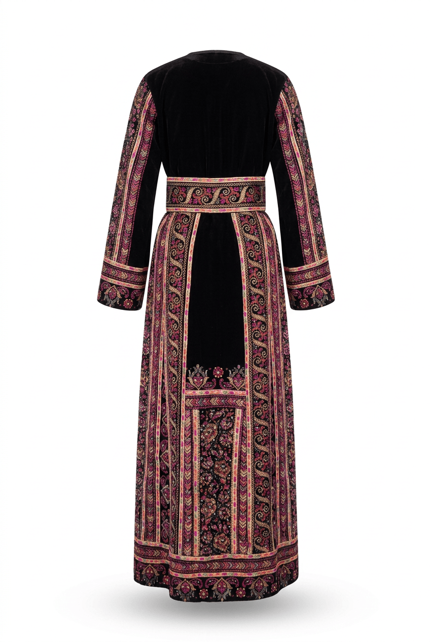 Floral Velvet Thobe Deerah