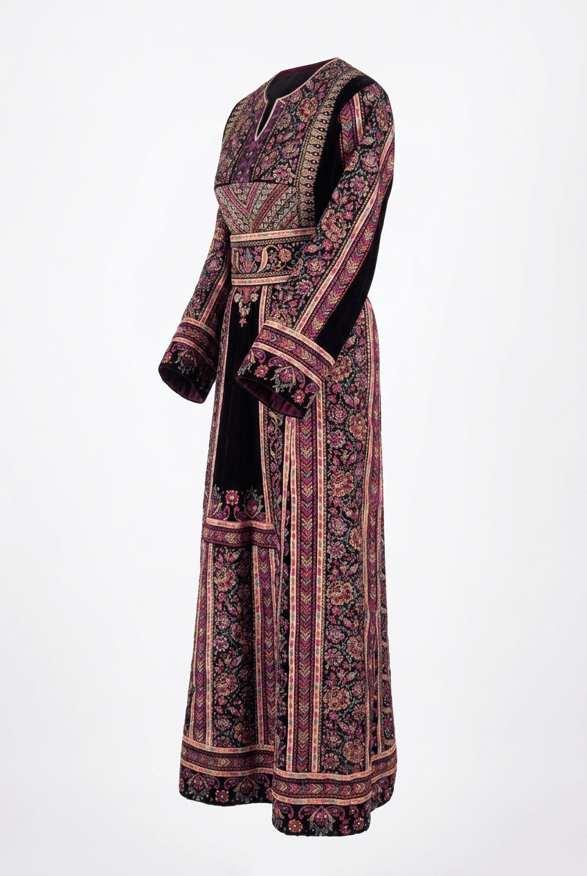 Floral Velvet Thobe - Deerah