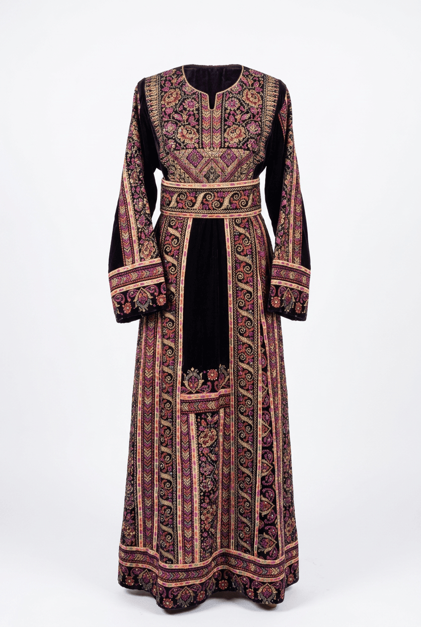 Floral Velvet Thobe - Deerah