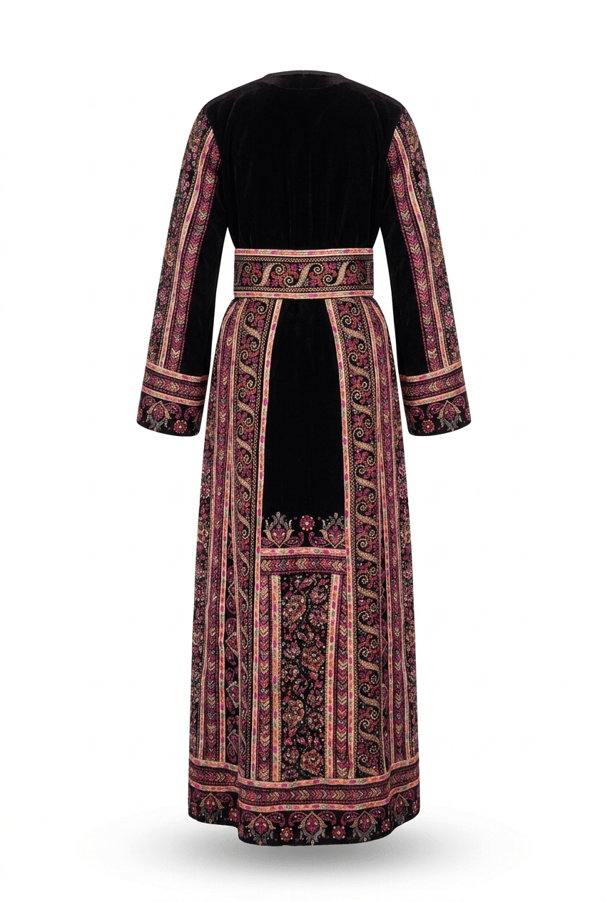 Floral Velvet Thobe - Deerah