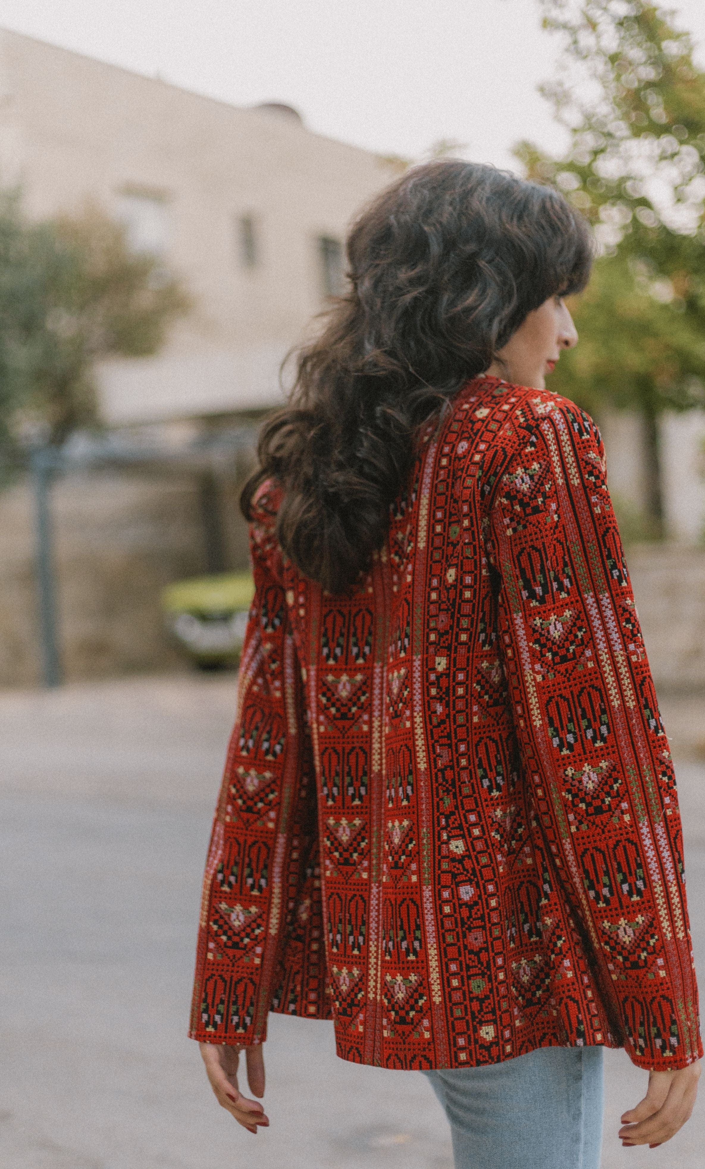 Floral embroidered outlet blazer