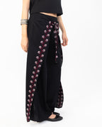 Linen Wrap Panel Trouser Set - Deerah