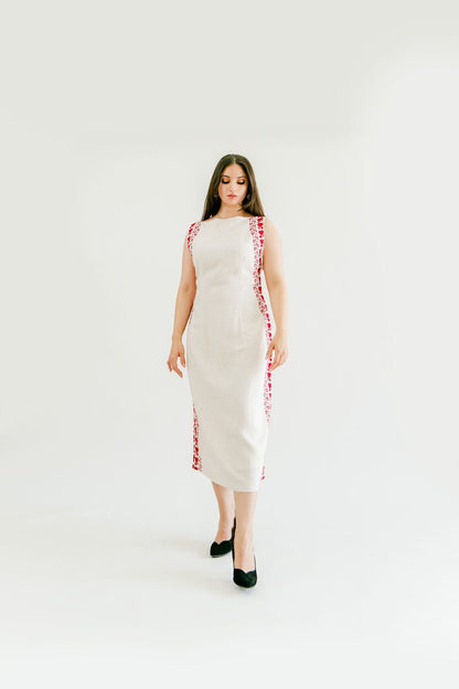 Luna - Hand Embroidered Sunset Dress - Deerah