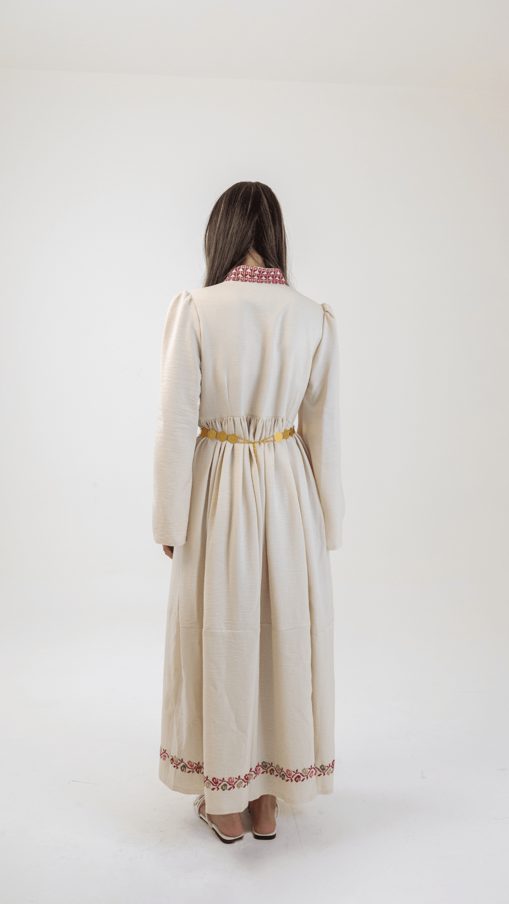 Manal منال - Hand Embroidered Dress - Deerah
