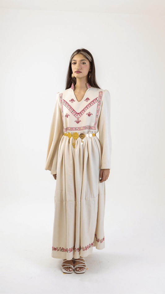 Manal منال - Hand Embroidered Dress - Deerah