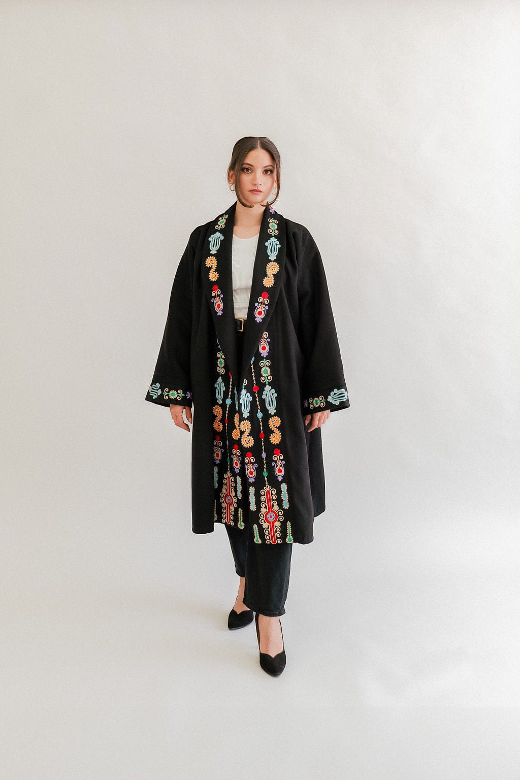 Maram - Hand Embroidered Winter Coat - Deerah