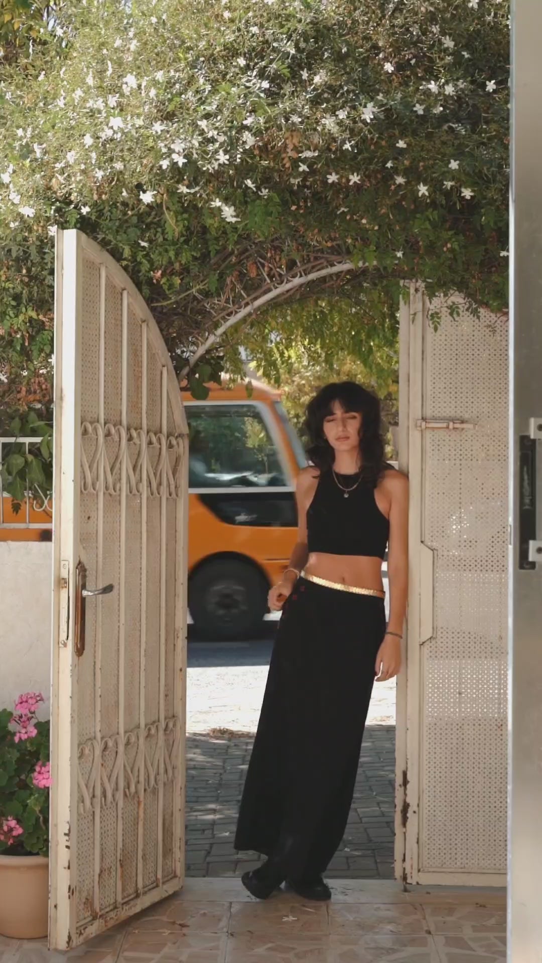 The Layal Hand Embroidered Maxi Skirt