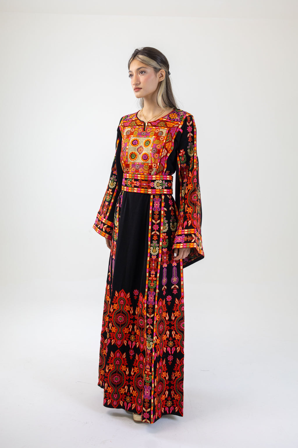 Talhami Hourglass Traditional Palestinian Dress Thobe