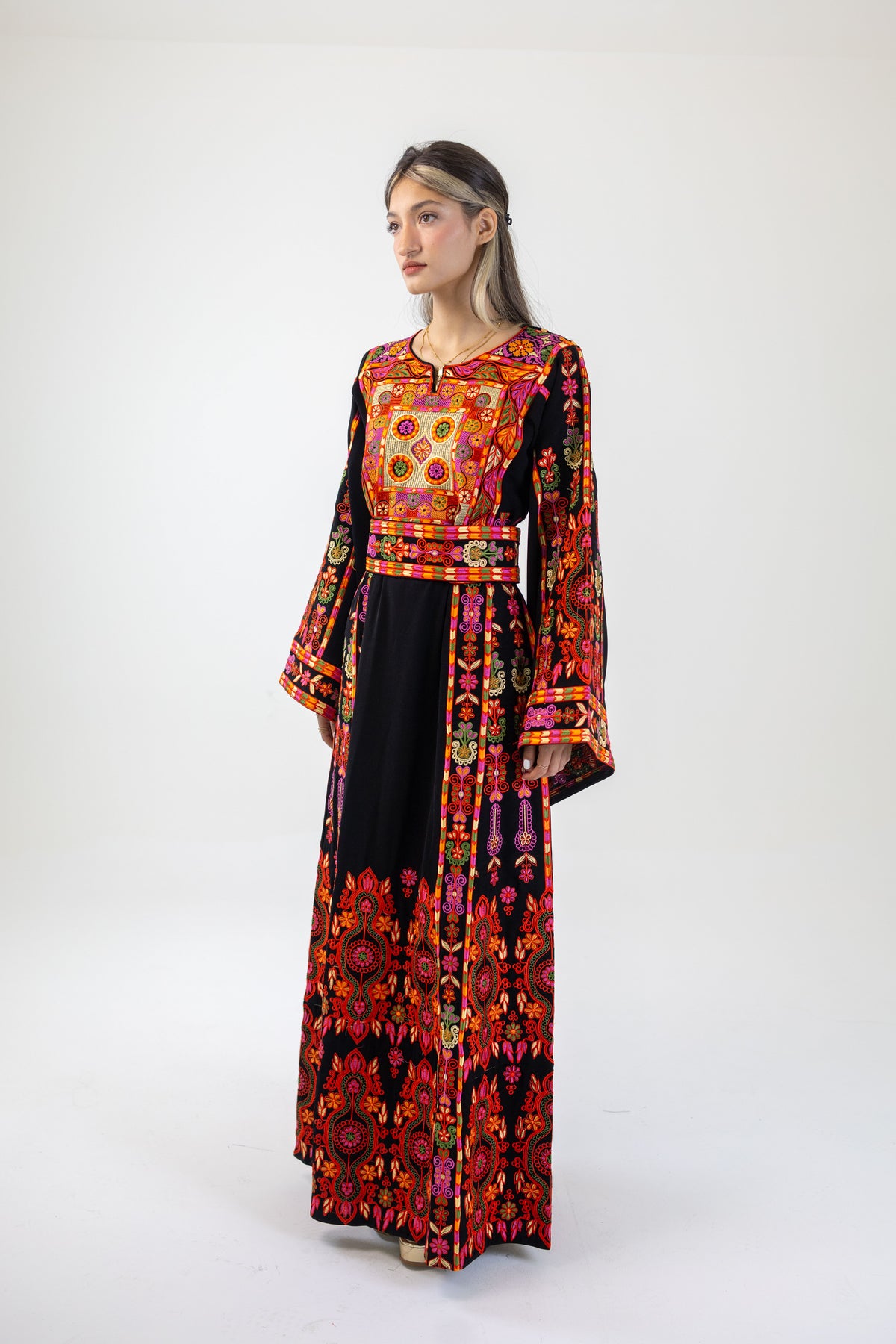 Talhami Hourglass Traditional Palestinian Dress Thobe