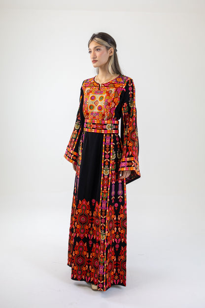 Talhami Hourglass Traditional Palestinian Dress Thobe