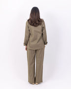 Sage Green Linen Set - Deerah