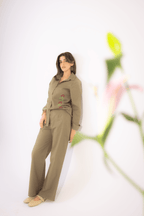 Sage Green Linen Set - Deerah