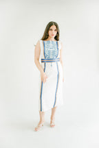 Samar - Hand Embroidered Saya Palestinian Dress - Deerah