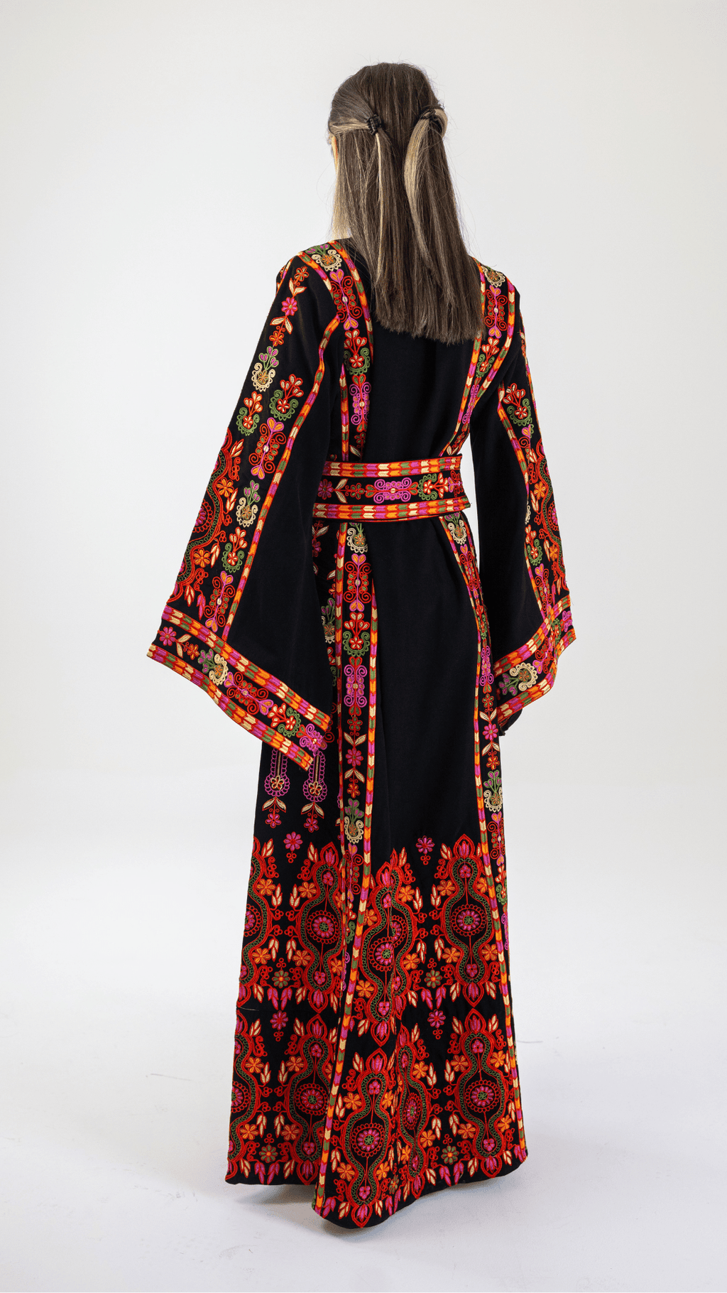 Talhami Hourglass Traditional Palestinian Dress Thobe - Deerah