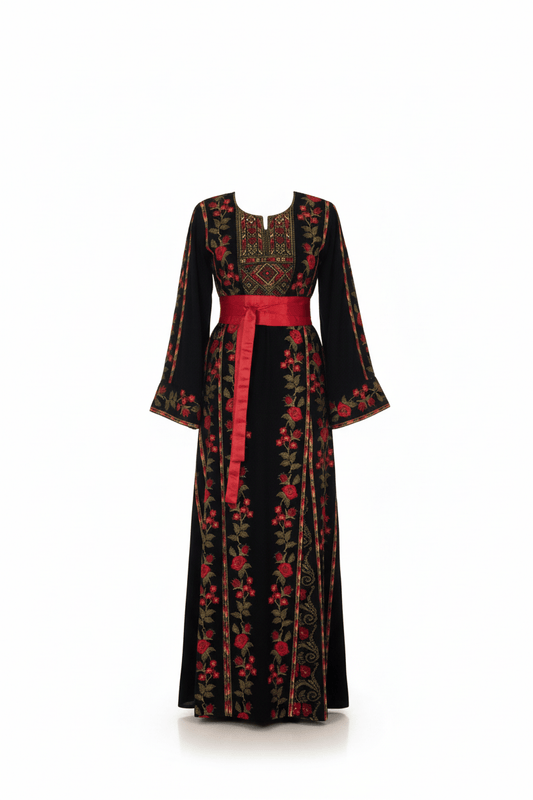 The Floral Palestinian Thobe - Deerah