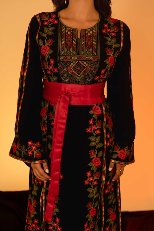 The Floral Palestinian Thobe - Deerah
