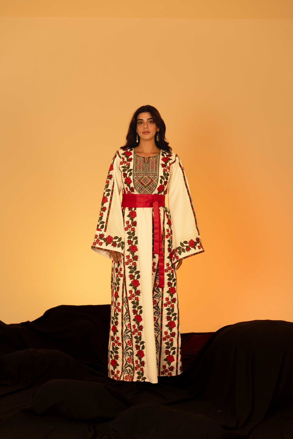 The Floral Palestinian Thobe - Deerah
