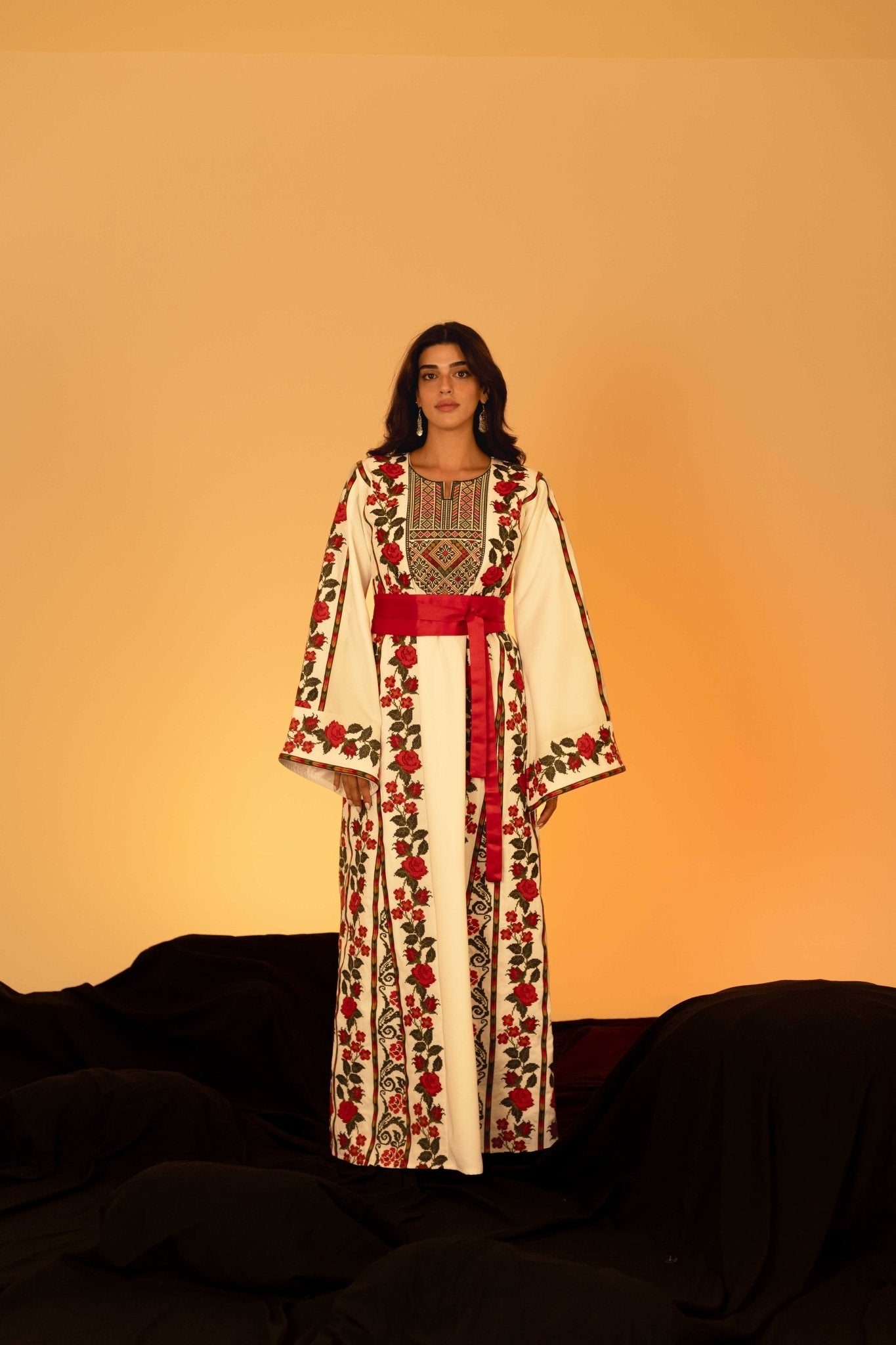The Floral Palestinian Thobe - Deerah