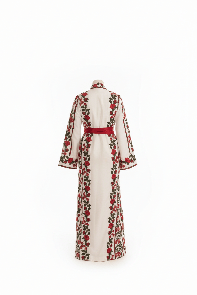 The Floral Palestinian Thobe - Deerah