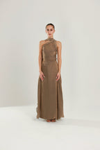 The Meera - Hand Embroidered Organza Dress - Deerah
