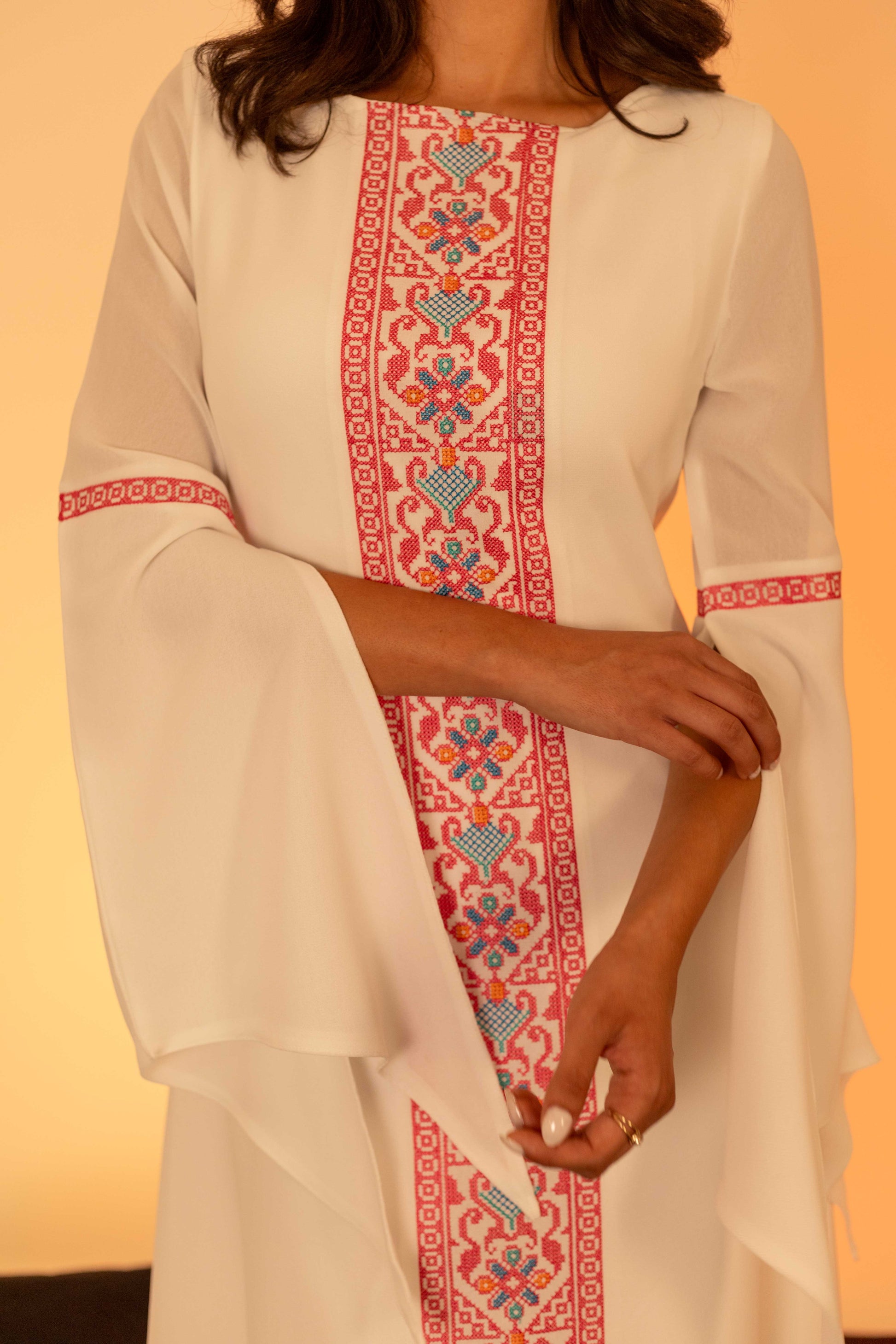White Butterfly Dress Deerah