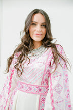 Zahra - Machine - embroidered Palestinian Thobe - Deerah