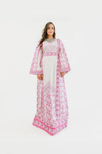 Zahra - Machine - embroidered Palestinian Thobe - Deerah