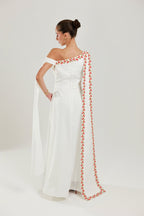 Zaytouna Off-Shoulder Tatreez Dress - Deerah
