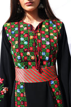 Aya - Hand - Embroidered Traditional Palestinian Dress - Deerah