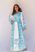 Baby Blue Ramallah Traditional Thobe Dress - Deerah