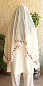 Colorful Hand - Embroidered Wedding Shawl - Deerah