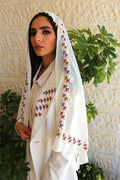 Colorful Hand - Embroidered Wedding Shawl - Deerah