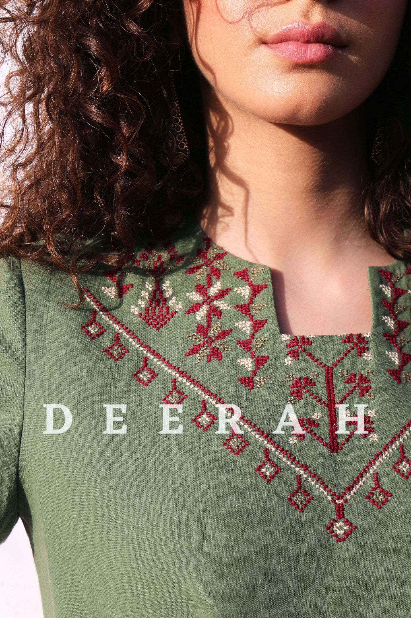 Fallahi - Hand-Embroidered Linen Shirt Deerah