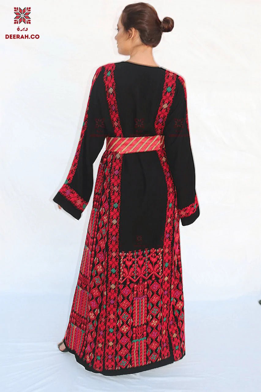 Farah - Hand Embroidered Traditional Dress - Deerah