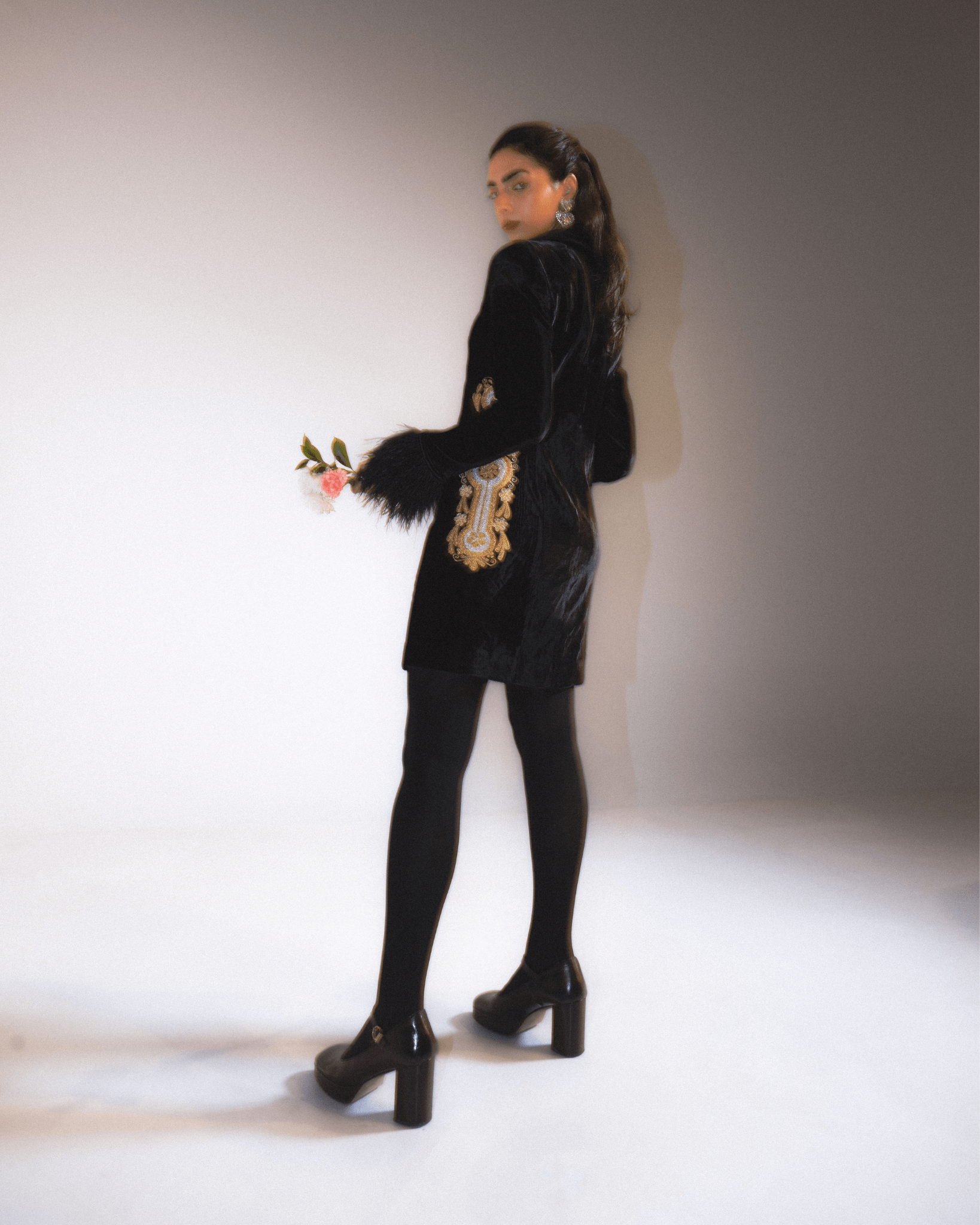 Golden Hour Velvet Blazer Dress Golden Hour Velvet Blazer Dress