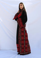 Laila - Hand Embroidered Traditional Palestinian Dress Thobe - Deerah