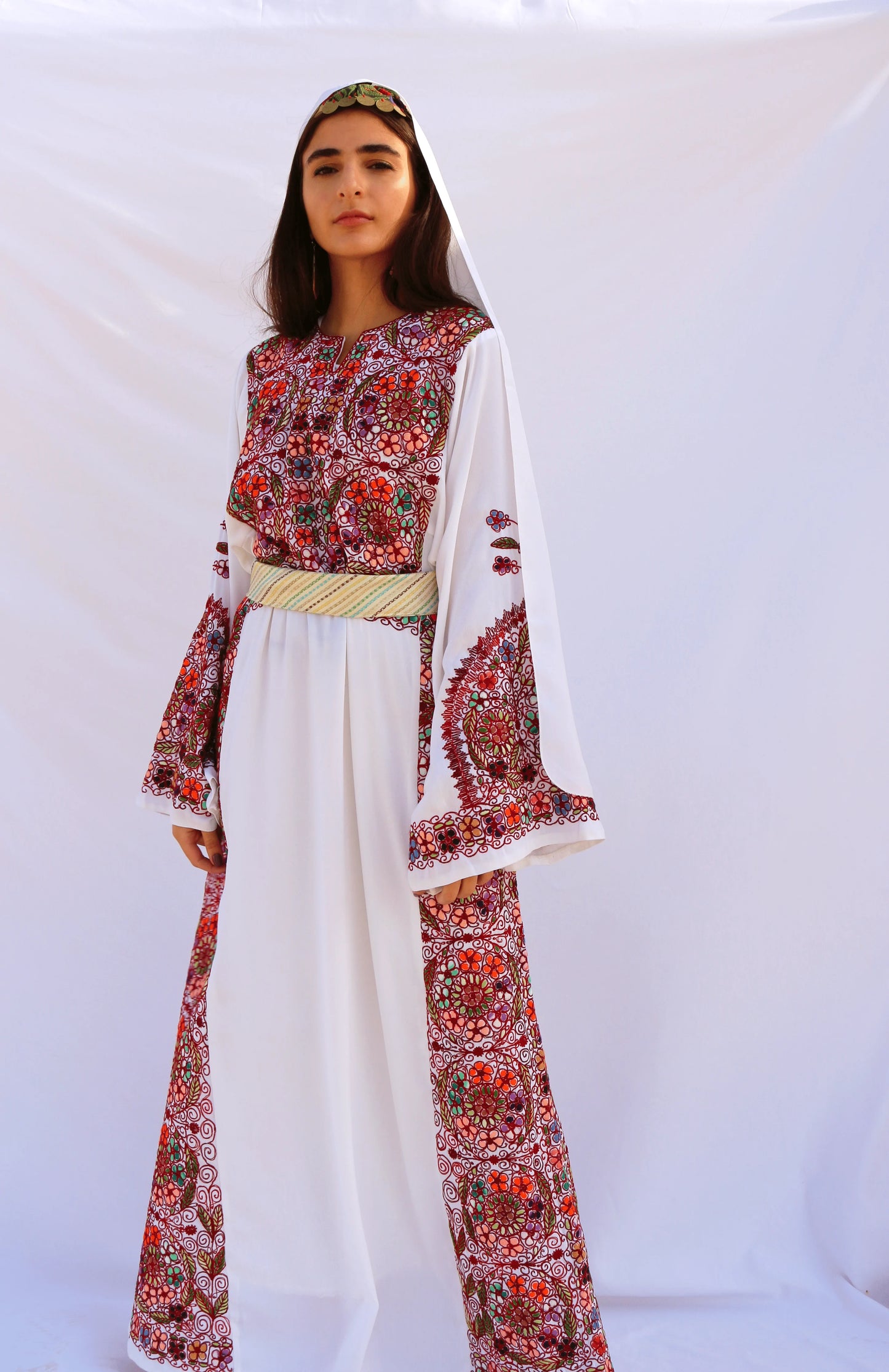 Lana - Hand Embroidered Palestinian Wedding Dress Deerah