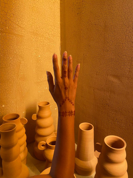 Palestinian Tatreez Henna Stencil - Deerah