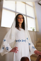 Sama - Hand - Embroidered Palestinian Wedding Dress - Deerah