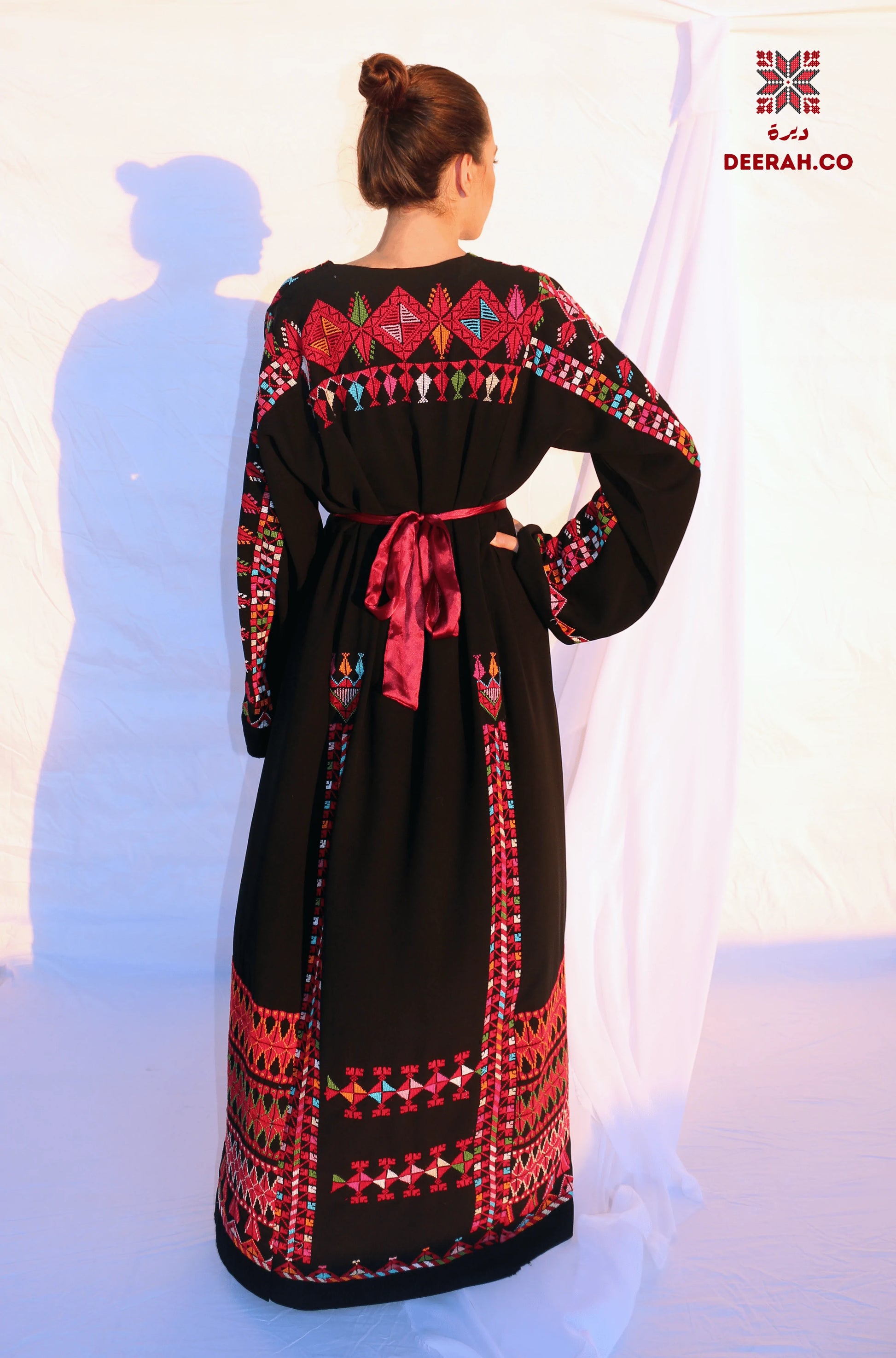 Sara - Hand Embroidered Geometric Dress Deerah